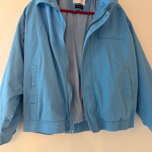 House of Sunny Light Blue Bomber Jacket